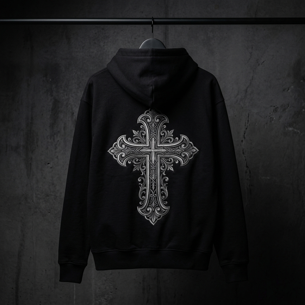 Redeemer Cross Zip Hoodie